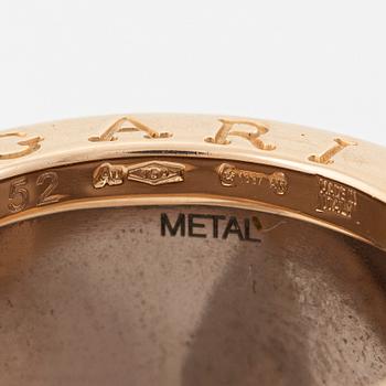 Bulgari, ring, “B.Zero1”, 18K rose gold, brown ceramic.