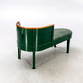 Mats Theselius, a metal and leather "Canapé" chaise longue from Källemo later part of the 20th century.