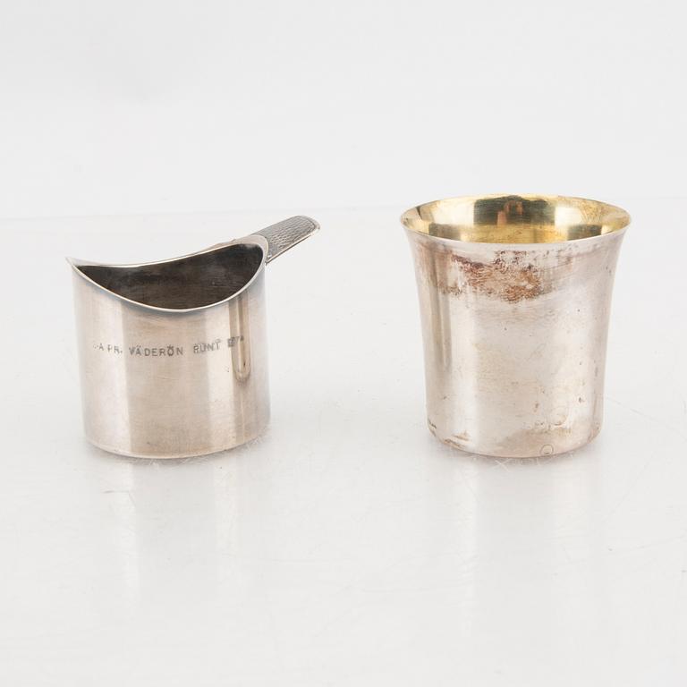 Supkoppar 6+6+1+1 st silver 1900-tal.