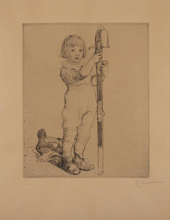 Carl Larsson, Porträtt av en pojke.