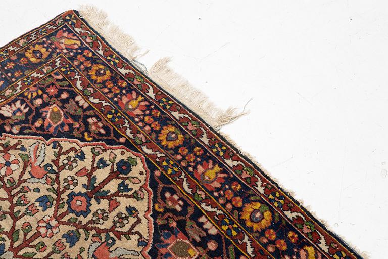 An antique Chahar Mahal and Bakhtiari rug, c. 204 x 145 cm.
