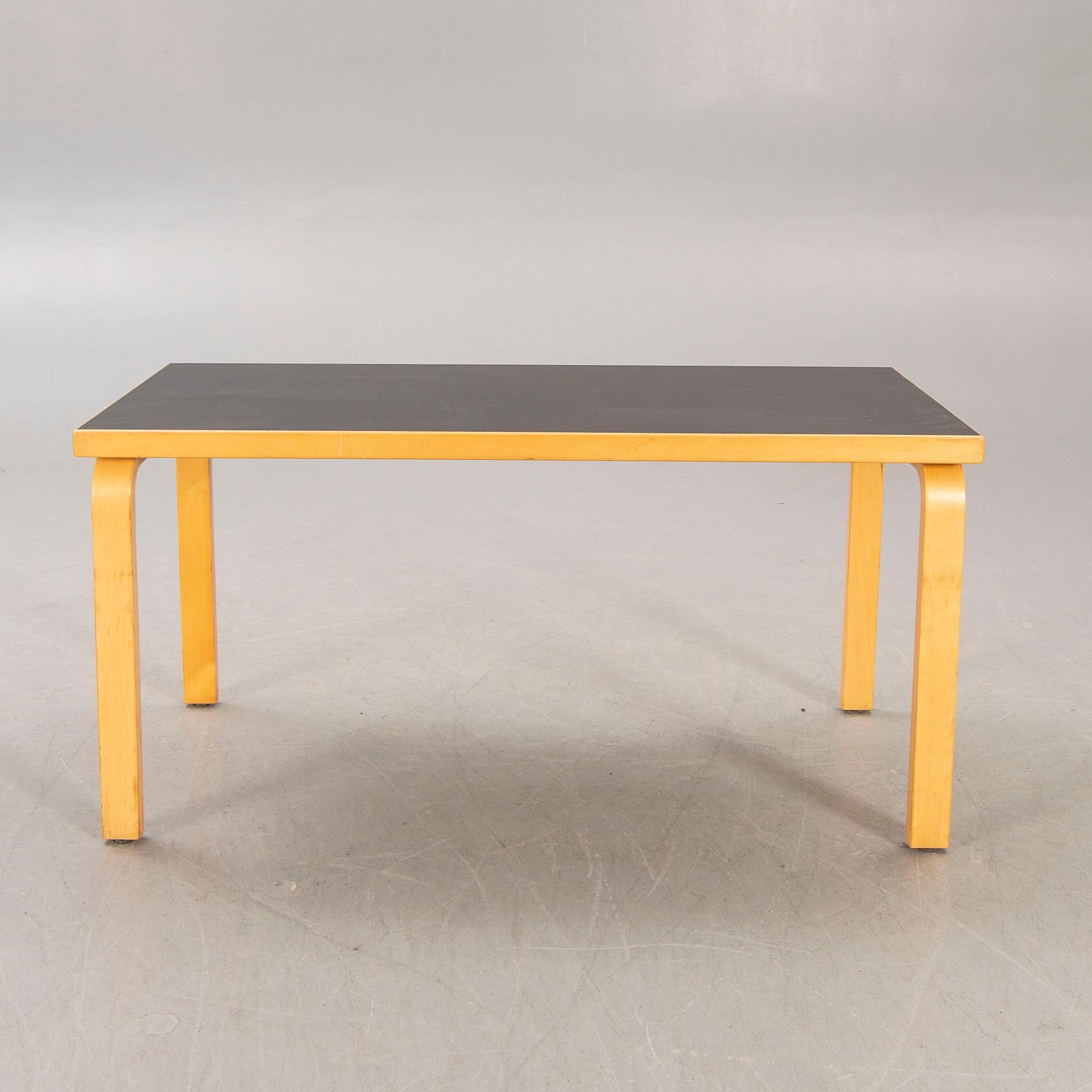 Alvar Aalto, table, Artek, Finland, second half of the 20th century.