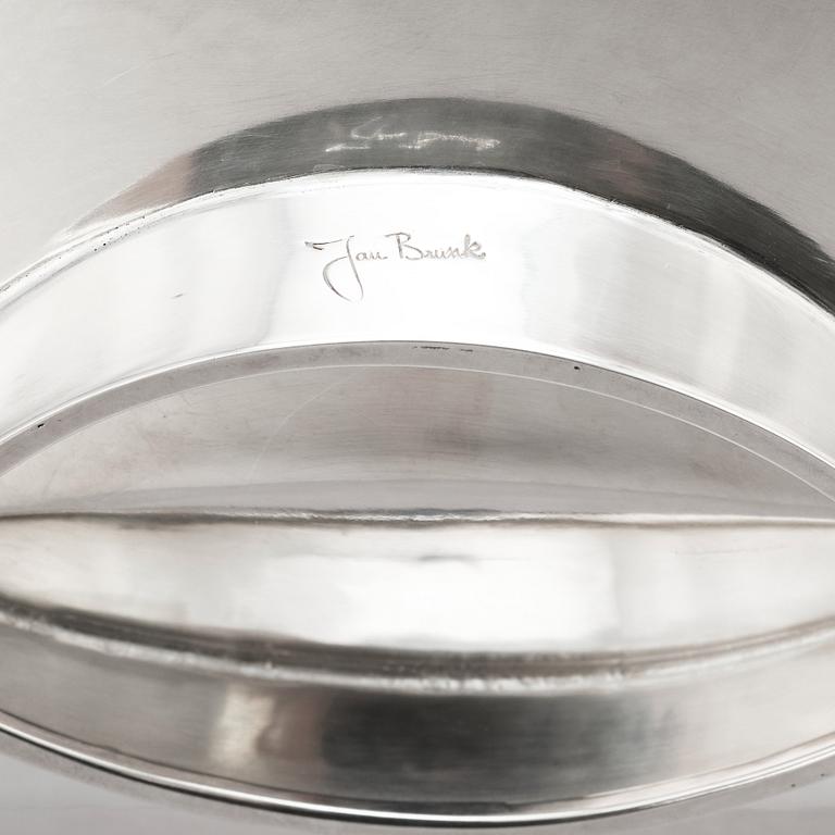 Jan Brunk, a sterling silver dish, Stockholm 1986.