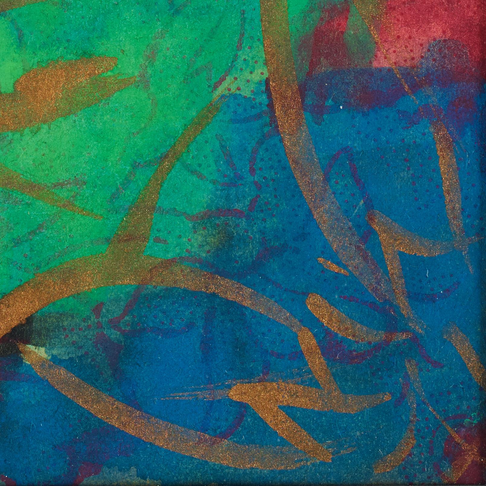 NELL WALDEN, mixed media on paper.