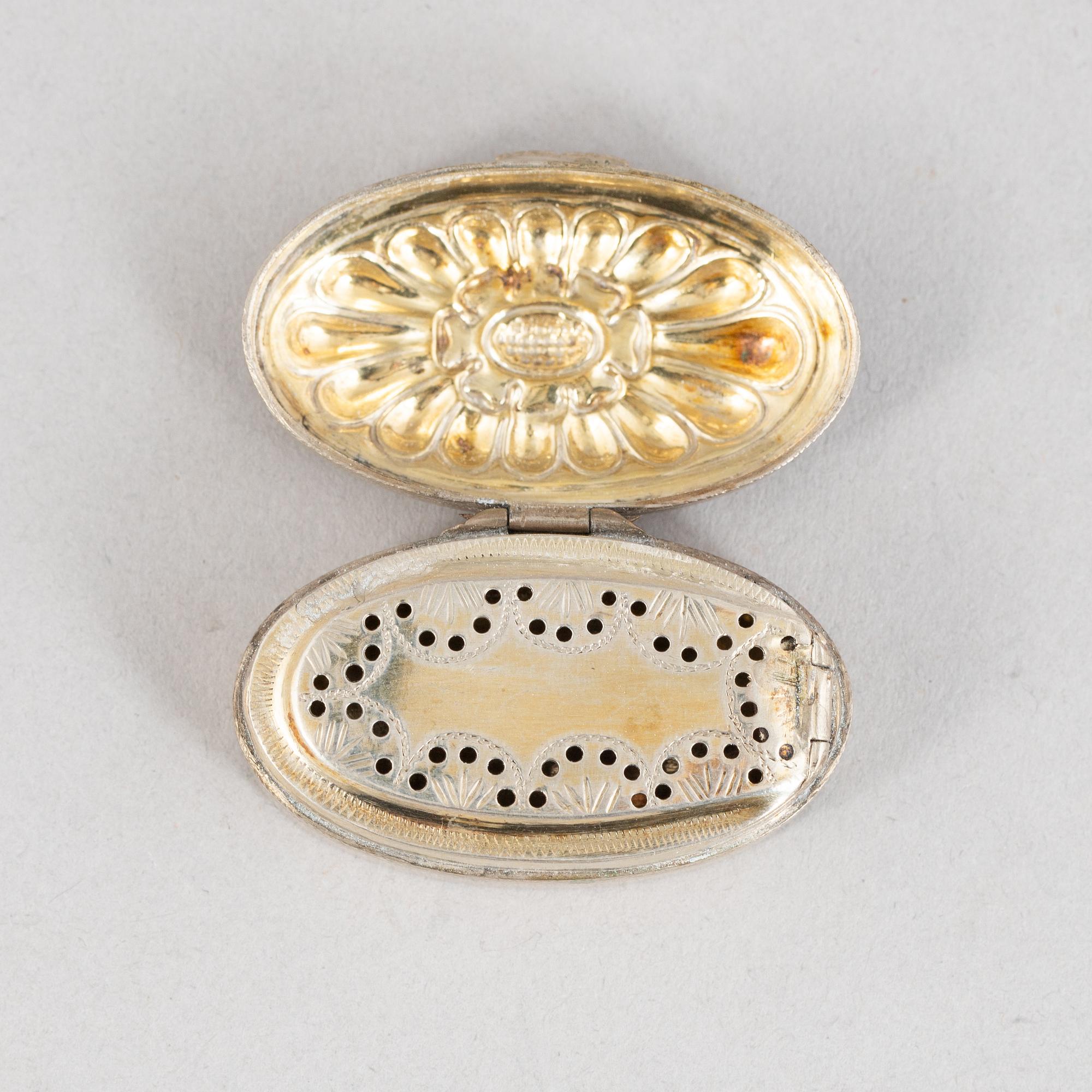 Preciosa, fem delar, silver, proveniens von Rosen, 18/1900-tal.