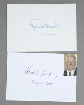 PARTI AUTOGRAFER, 31 st, bla Christiaan Barnard, Anton Nilsson Amathea-mannen, Liv Ullman.