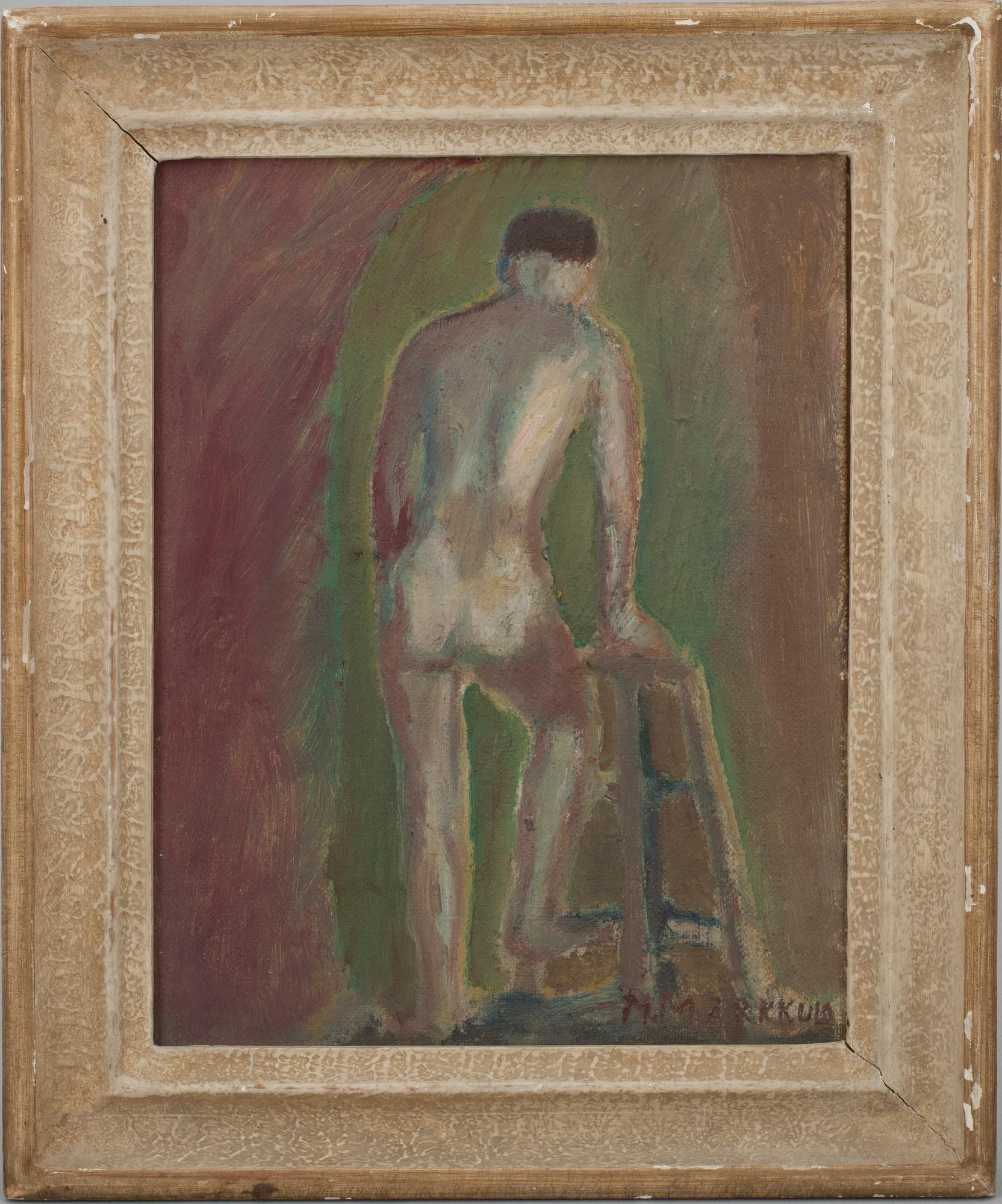 MAUNO MARKKULA (FINLAND), olja på skiva, sign.