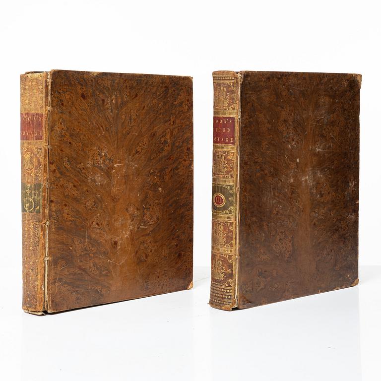 Two volumes of Cooks travels, with 37 engraved plates + maps and charts.