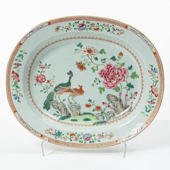 Djupt stekfat, kompaniporslin, Kina, Qingdynastin, Qianlong (1736-95).