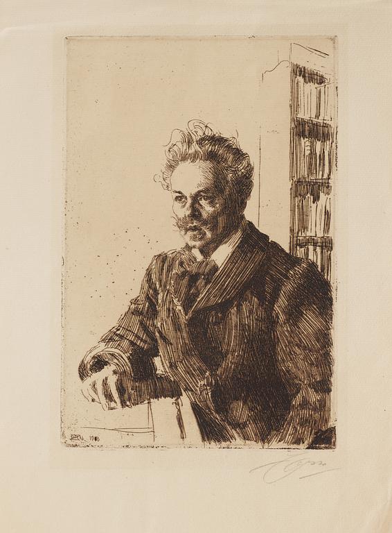 Anders Zorn, August Strindberg.