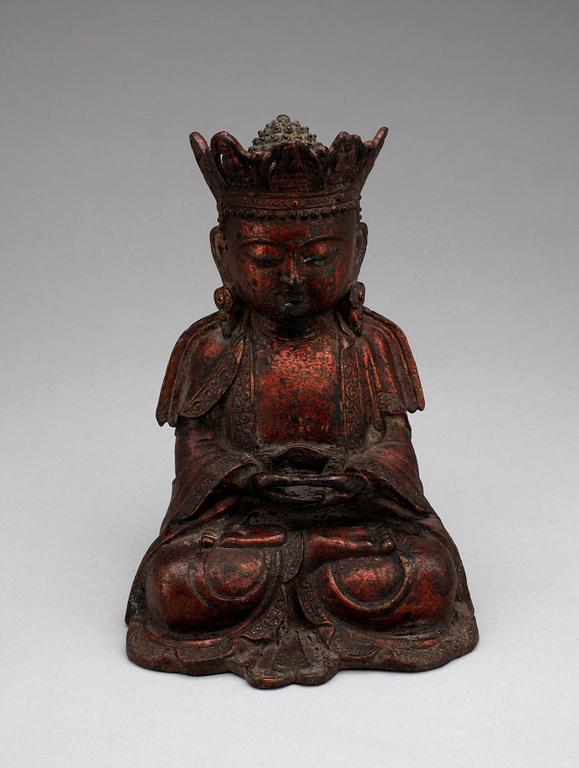 BUDDHA, brons, trol Ming (1368-1644).