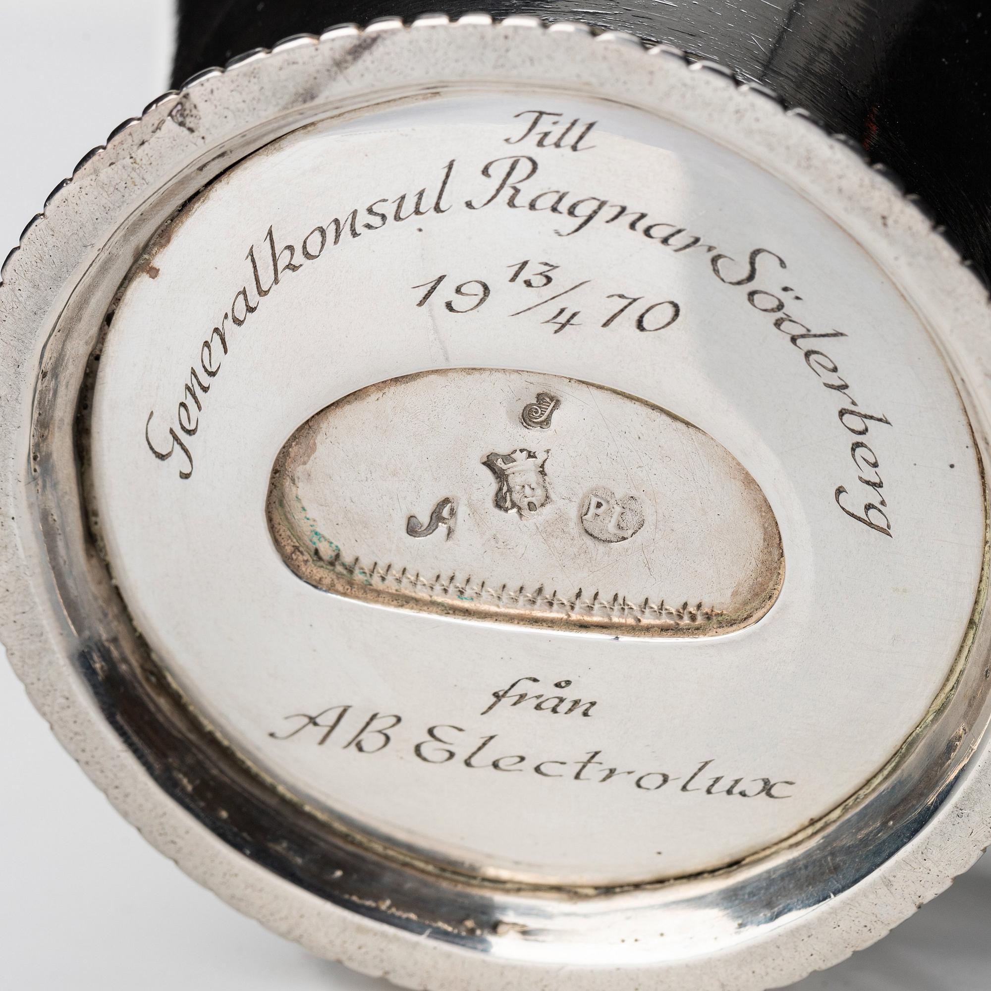 Petter Ersson Lund, bägare, Stockholm 1713. Karolinsk.