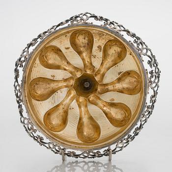 An early 20th-century parcel-gilt silver standing cup, maker's mark presumably Ludwig Neresheimer & Co, Hanau, Germany.