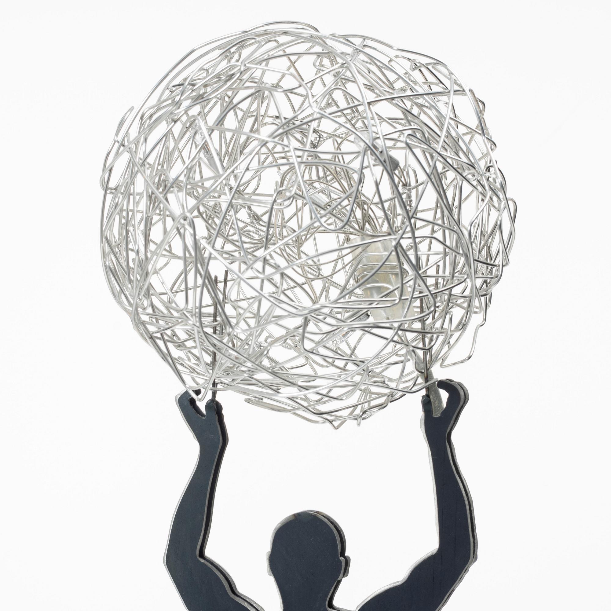 Enzo Catellani, bordslampa, "Uomo della Luce", Catellani & Smith, Italien, 2000-tal.