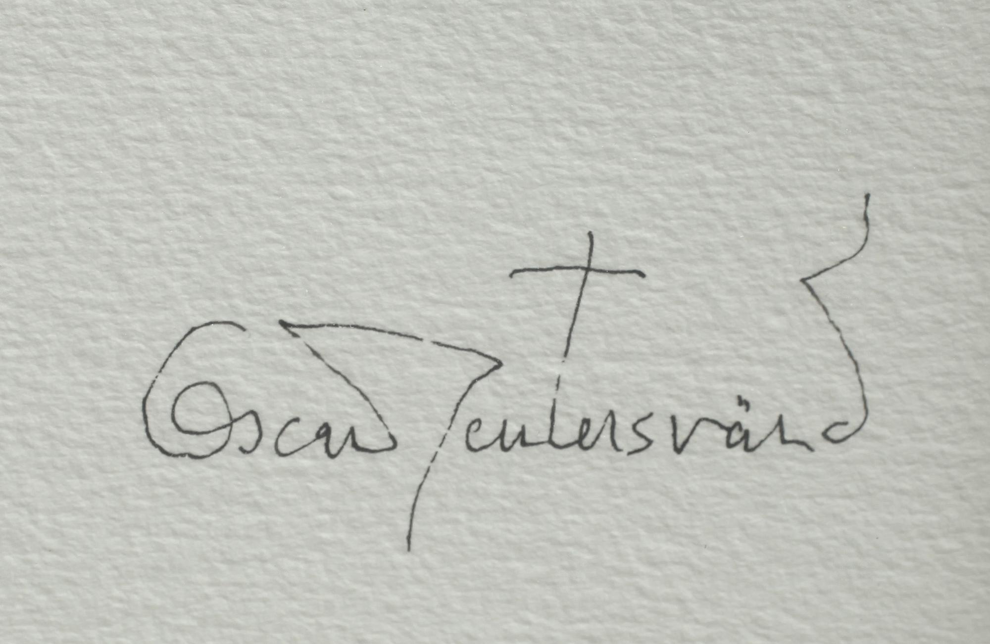 OSCAR REUTERSVÄRD, akvarell, sign.