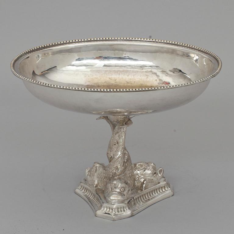 SKÅL på FOT, nysilver, empirestil, 1900-tal.