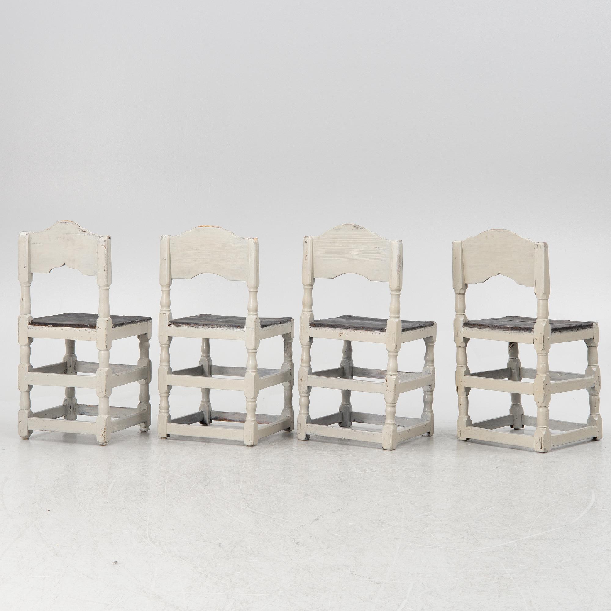 A set of four 18/19 th century chair.