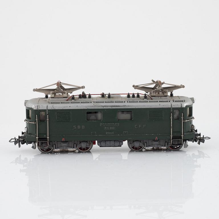 Märklin, ellok, modell RE 800, spår H0, 1950-tal.