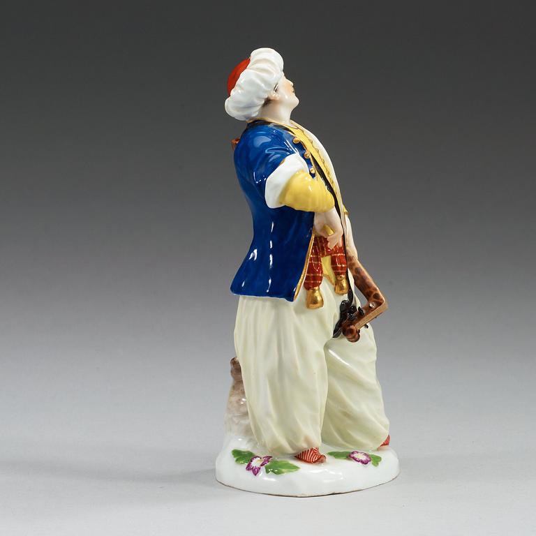 FIGURIN, porslin. Meissen, omkring 1900.