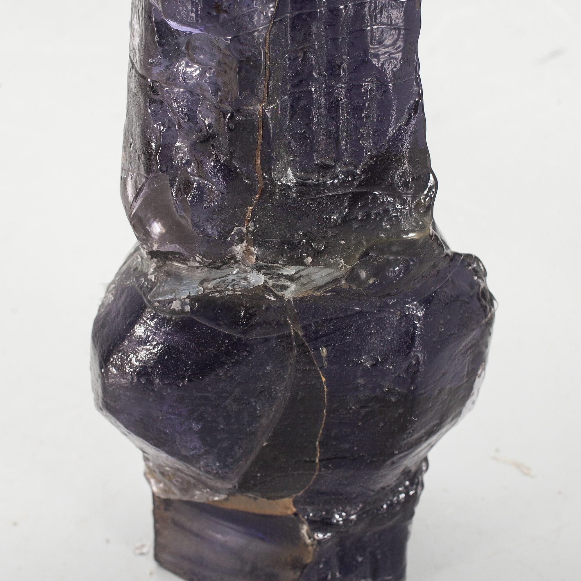 SKULPTUR, glas, Edvin Öhrström, signerad och numrerad 1/9. Utförd 1967.