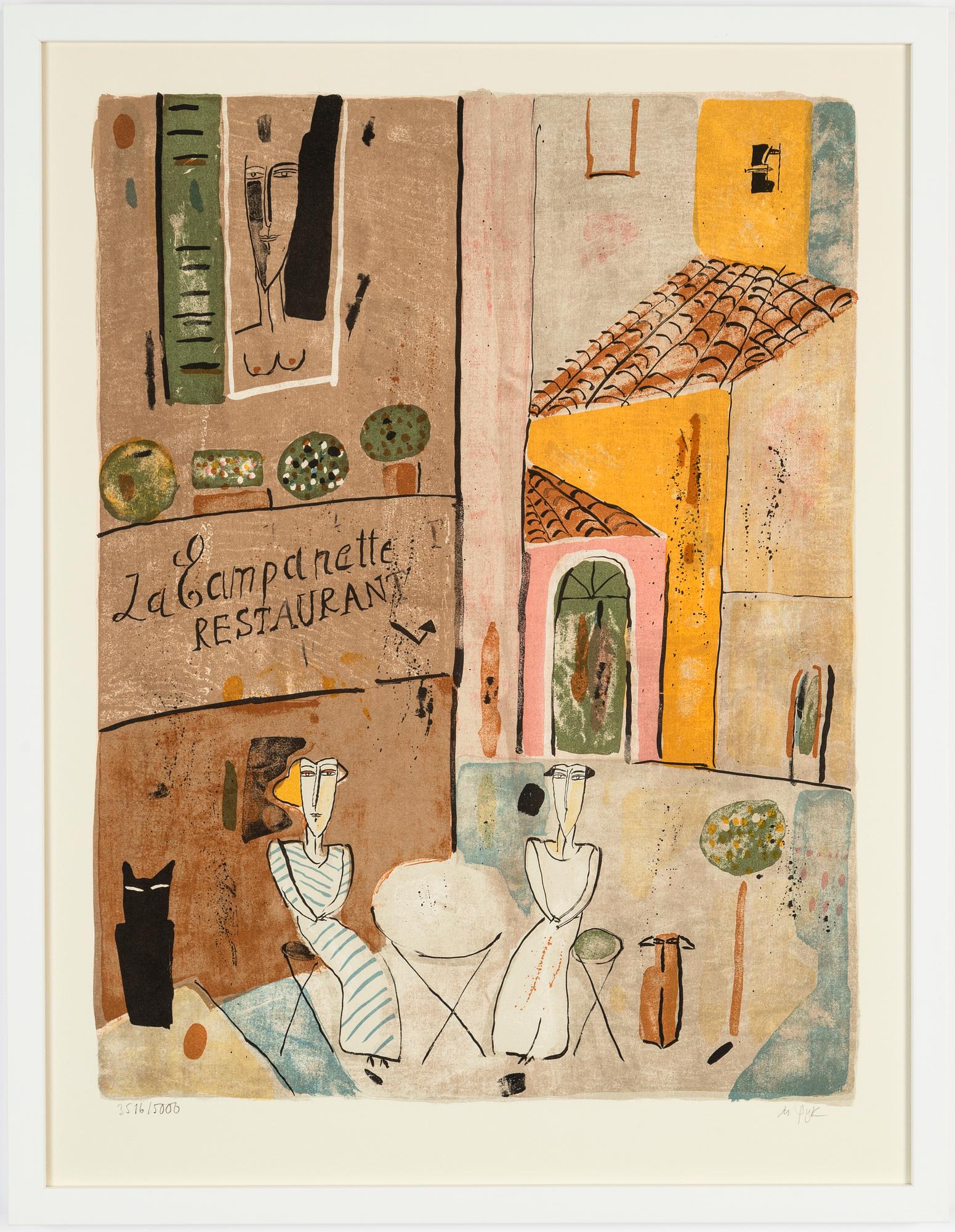 Madeleine Pyk, lithograph in colours, 1994, signed 3516/5000.