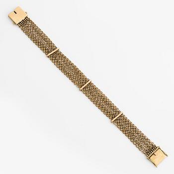 Gold bracelet, multi-strand.