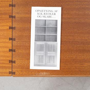 Mogens Koch, five 'Byggereolen' cabinets, Rud Rasmussens Snedkerier, Denmark, second half of the 20th century.