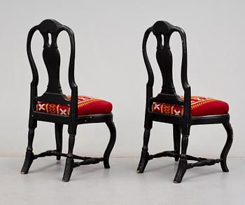 STOLAR, ett par, rokoko, 1700-talets andra hälft.