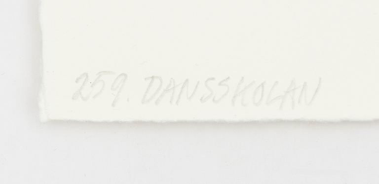 Hans Wigert, Etsning, "Dansskolan".