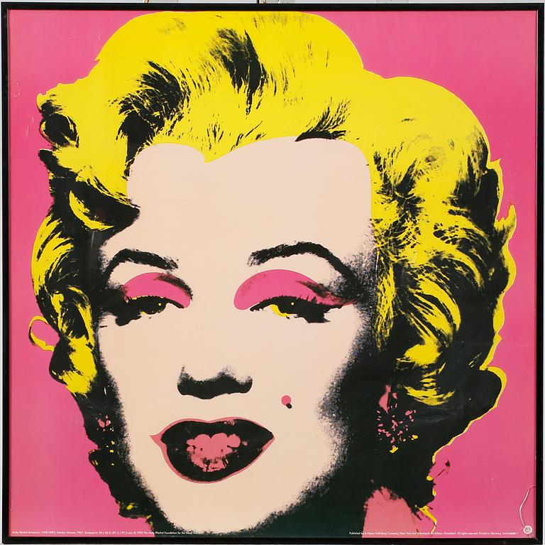ANDY WARHOL, after, offset lithography / poster, 'Marilyn Monroe', 1993.