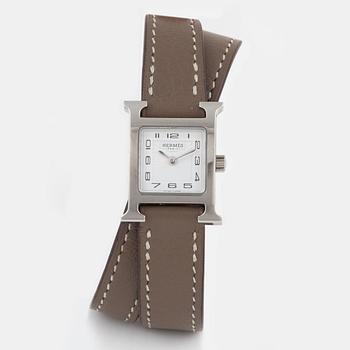 Hermès, ladies' wristwatch, "Montre Heure H, Petit modèle", purchased in 2014.