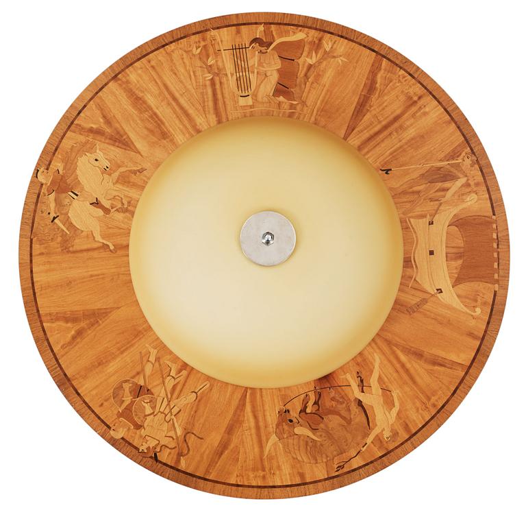 TAKPLAFOND, Birger Ekman, sannolikt, Mjölby Intarsia 1930-40-tal.