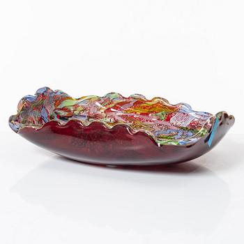 Fat, glas, sk "Tutti Frutti", Murano, Italien, 1950-60-tal.