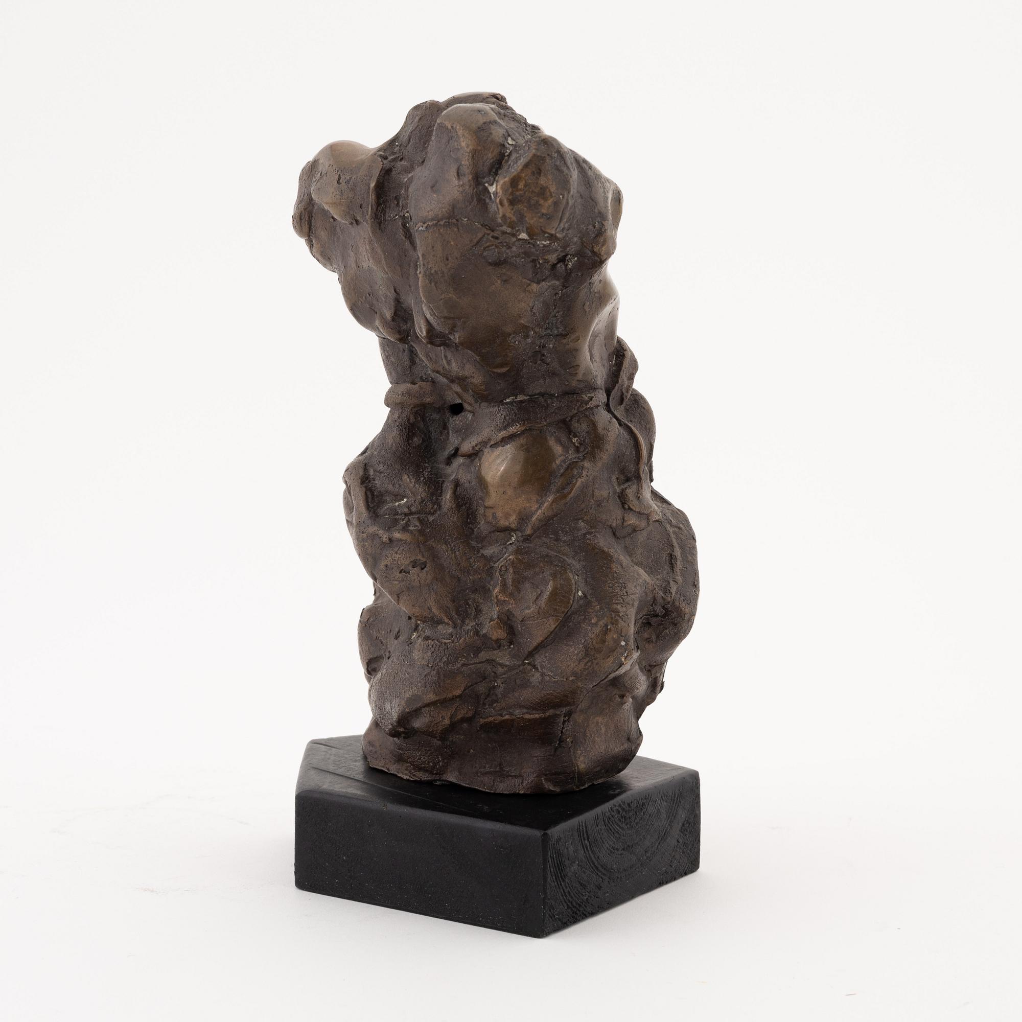 Wieslaw Janasz, a bronze sculpture, signed on wooden base.