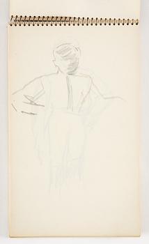 Lotte Laserstein, 3 skissböcker med blyertsteckningar.