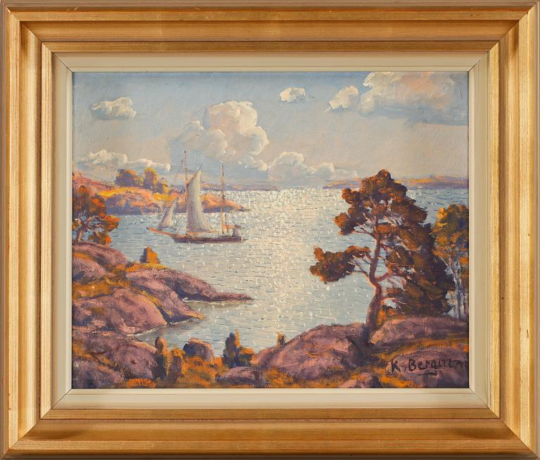 KARL BERGMAN, olja på duk, signerad.