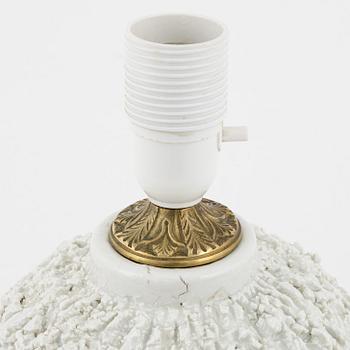 Gunnar Nylund, a stoneware chamotte table lamp, Rörstrand.