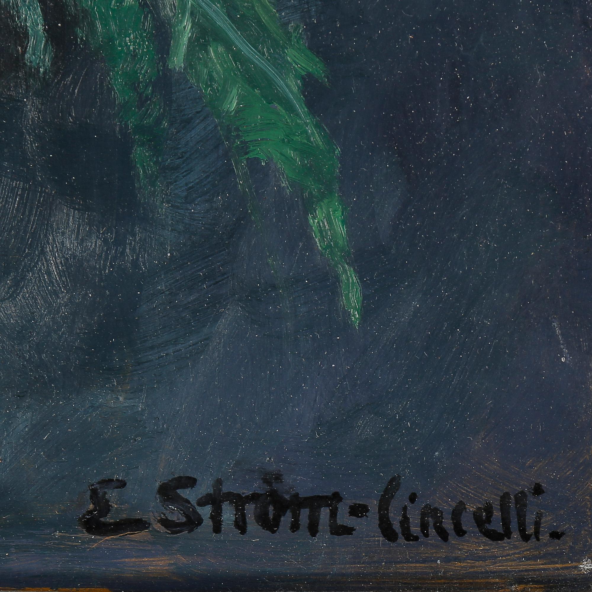 ELSA STRÖM-CIACELLI, Olja på duk på pannå, sign.