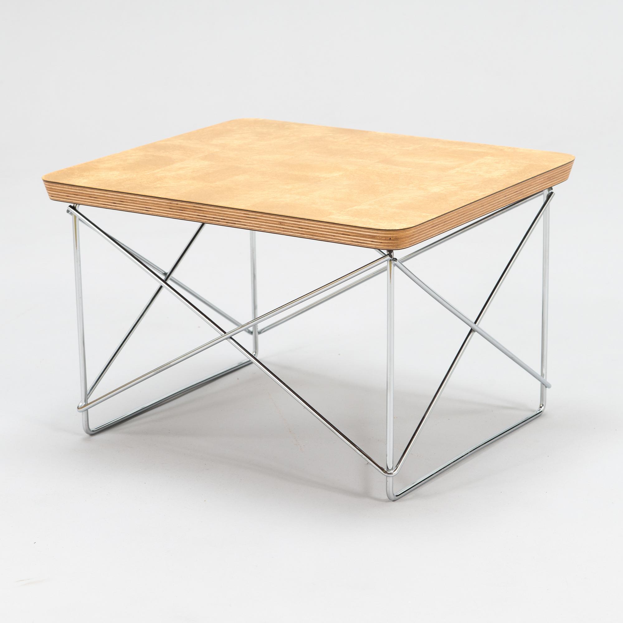 Charles & Ray Eames, Soffbord, LTR Occasional Table, Vitra Design Museum, 1999. Formgivet år 1950.