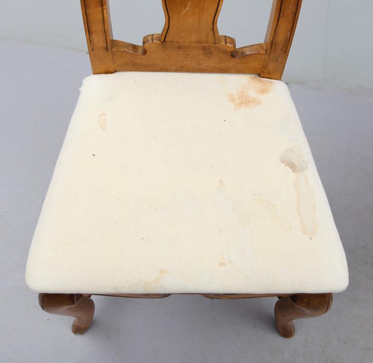 STOLAR, 6 st, barockstil, omkring år 1900.
