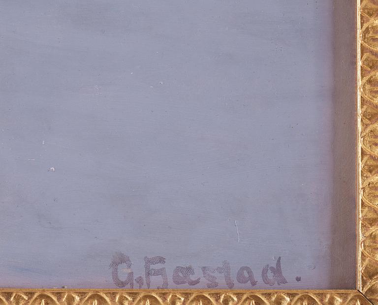 Gustaf Fjaestad, Speglingar i vintersjö.