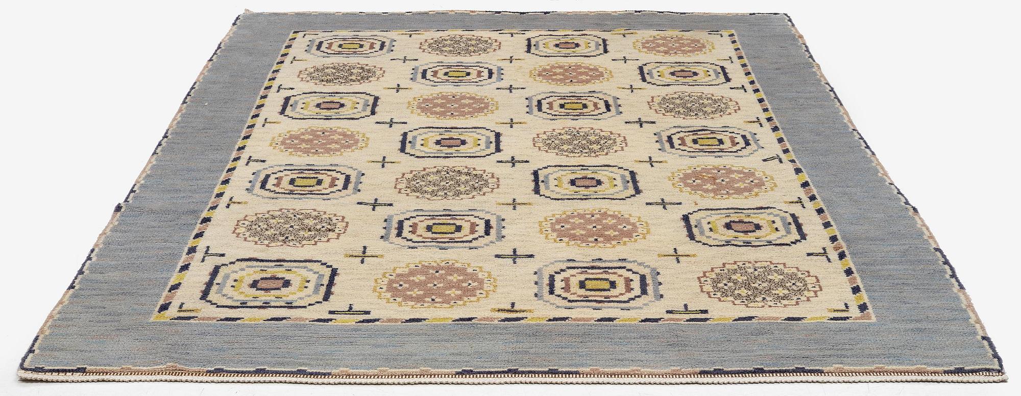 Märta Måås-Fjetterström, a 'Blåringen' carpet, knotted pile, c. 295 x 210 cm. Signed AB MMF.