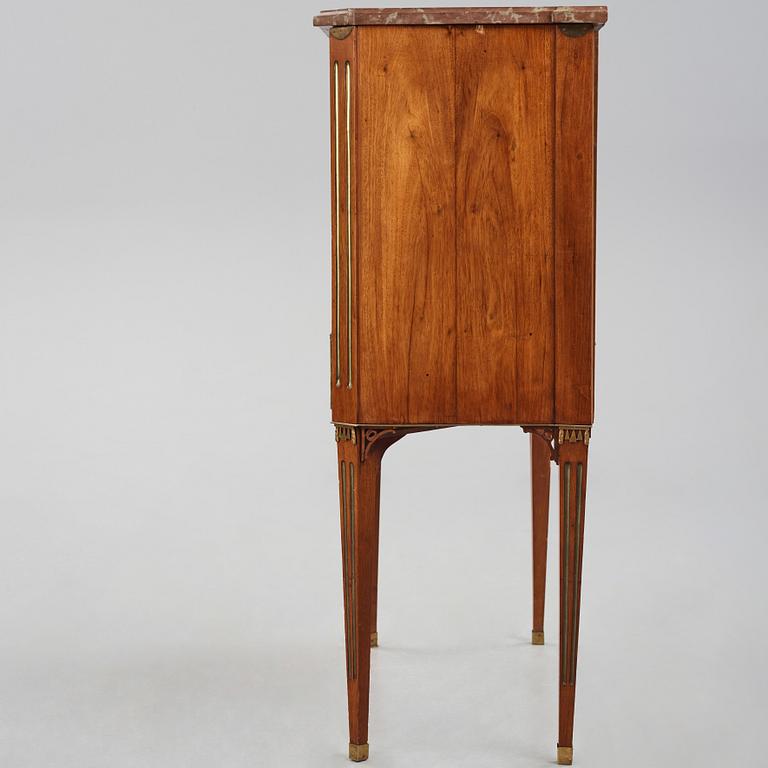 A mahogany-veneered late Gustavian secretaire by A. Scherling (master 1771-1809).