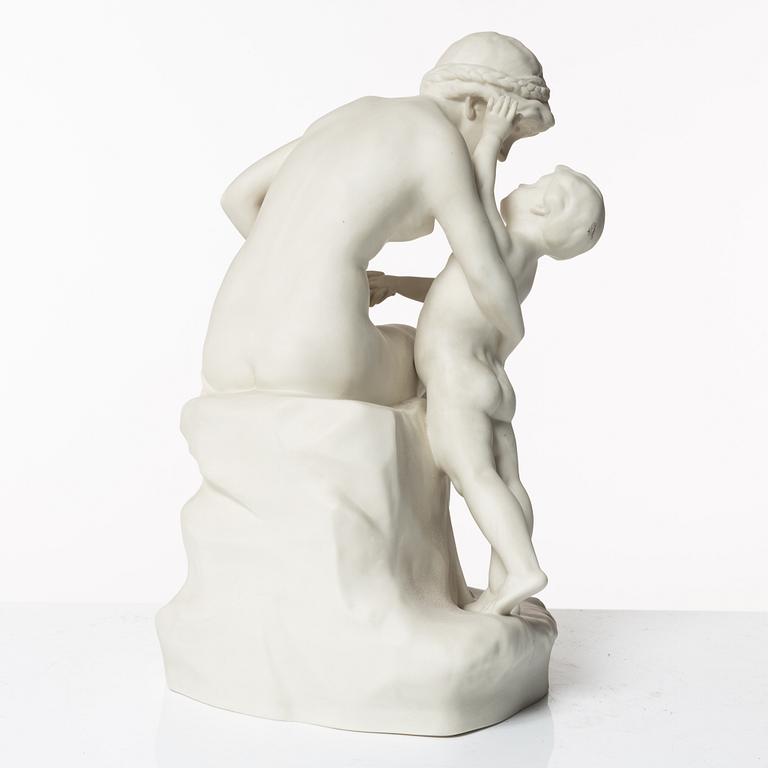 Figurin, parian, troligen Gustavsberg, 1906-26.