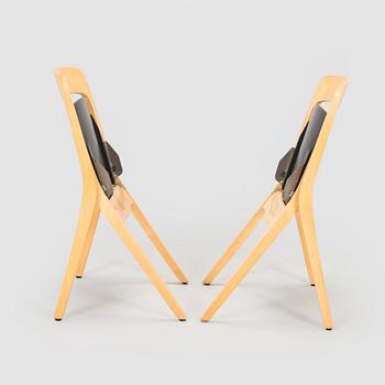 Carl-Johan Boman, a pairof  folding chairs, a pair "Boman", Wilh. Schauman furniture factory, Jyväskylä 1960s.
