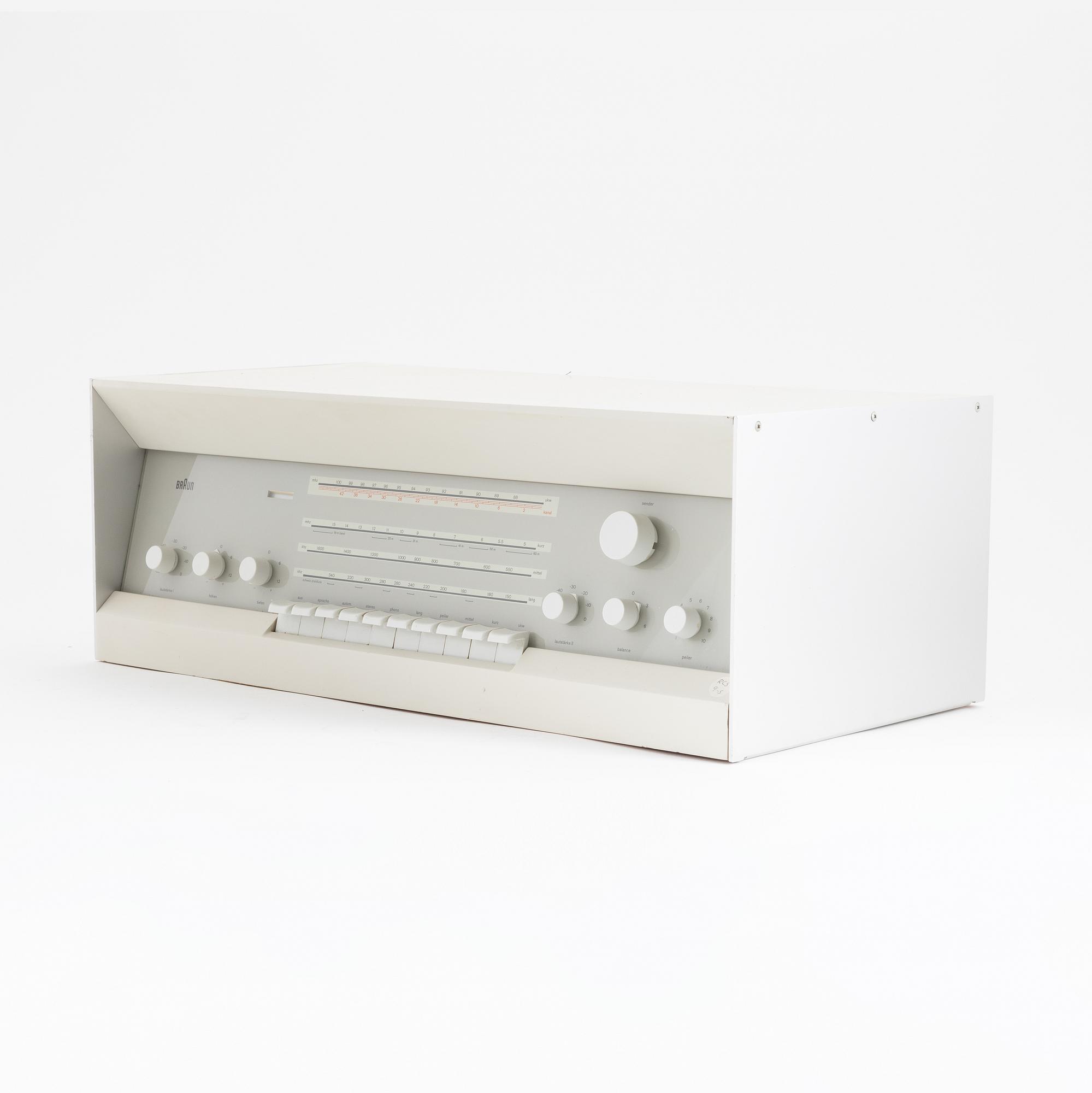 Dieter Rams, receiver/radio with amplifier, model 'RCS 9-S', Braun, designed in 1961.