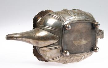 TEKANNA, silver, empir, London, England, 1817. Vikt ca 726 gr.