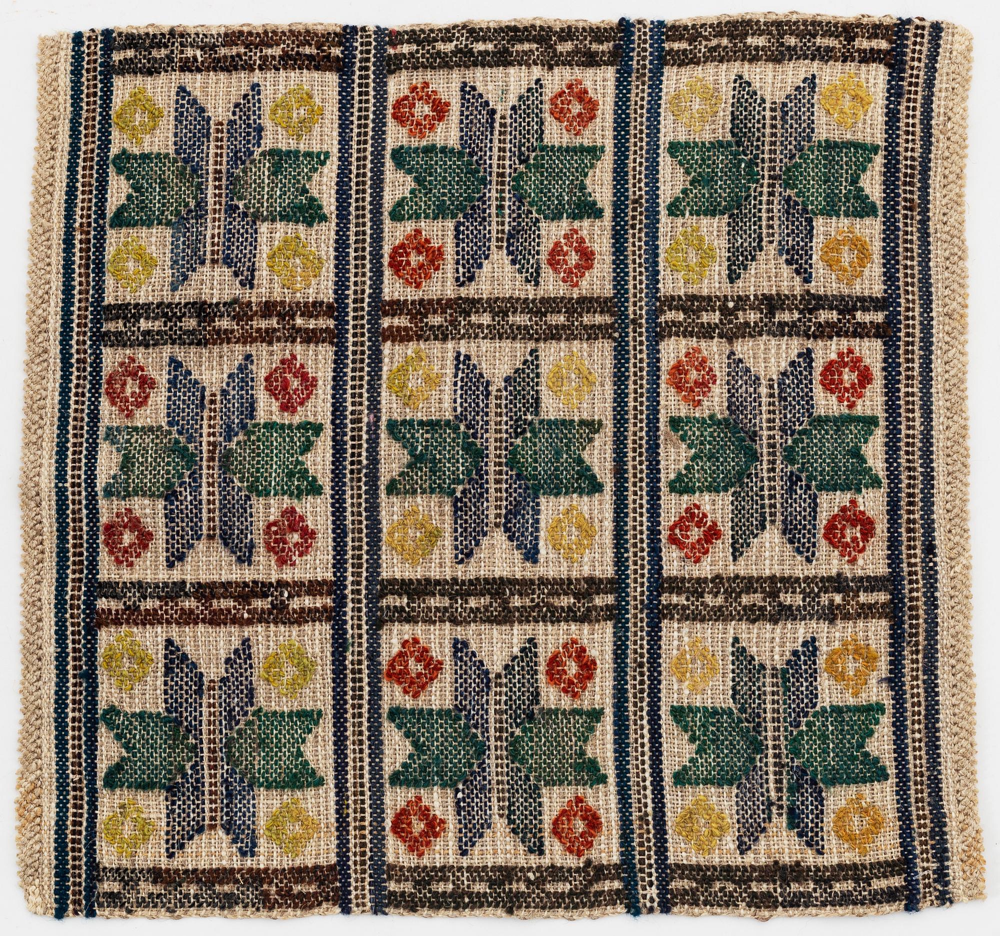 Märta Måås-Fjetterström, an 'Element' textile, ca 44 x 44 cm, not signed.