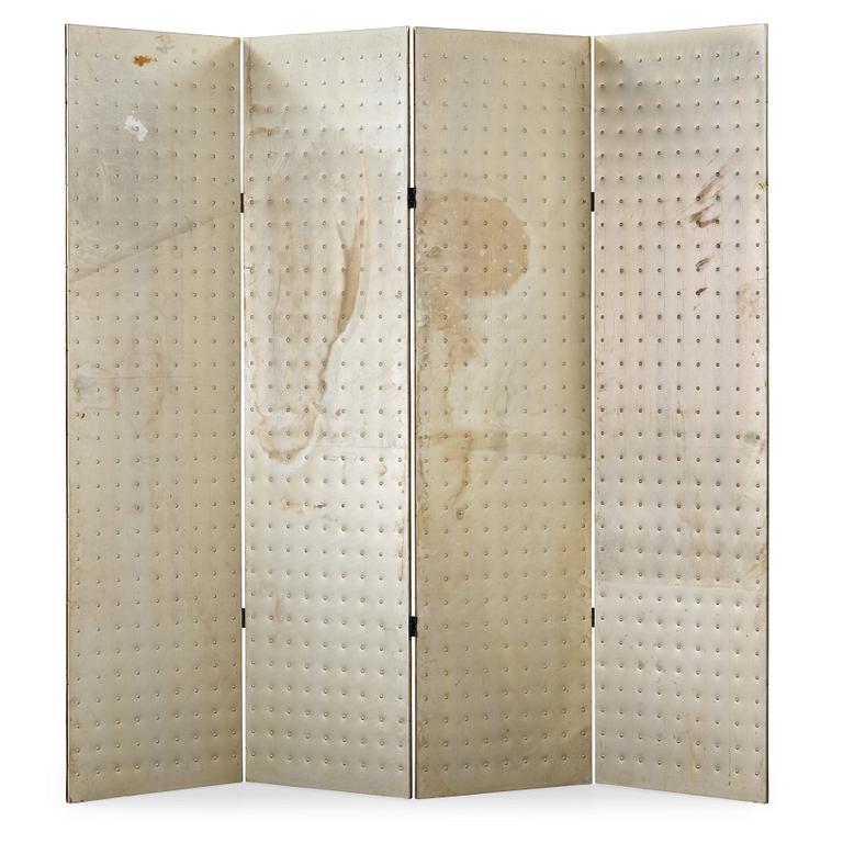 Mats Theselius, A Mats Theselius aluminium room divider, Källemo Sweden post 1989.
