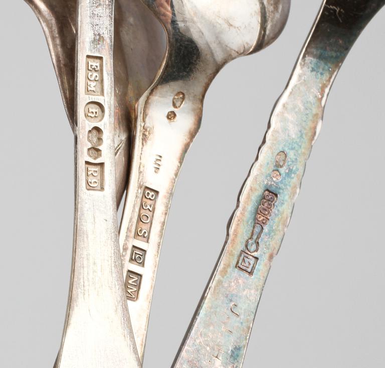 PARTI SILVER, 29 delar, 1900-tal. Vikt 452 g.